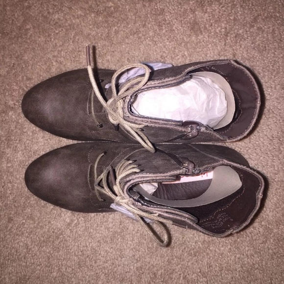 Too scope by 2 lips too wedge boot 8 brown combat - Picture 5 of 8